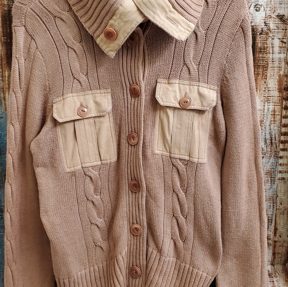 Lauren Jeans Company Large Cardigan Button up Sweater - Picture 3 of 9